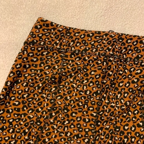 Free People Animal Print Bike Shorts “Lucky Strike” Cheetah Leopard High Rise - Picture 7 of 14
